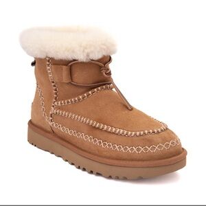 UGG Tan Winter Boots with Cream Fur